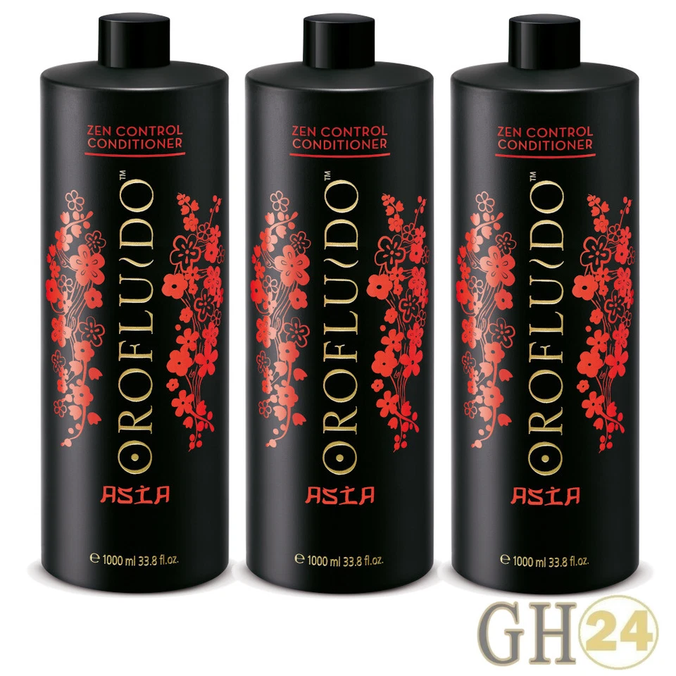 REVLON 3x Orofluido Asia Zen Control Conditioner 1000ml