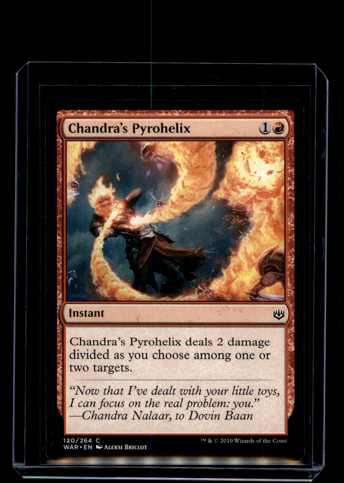 MTG War of the Spark Chandra's Pyrohelix Common #120 Card
