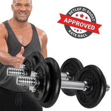 B-Ware Miweba Sports Kurz Hantel 10kg Set Gusseisen Gewichte Stahl Kurzhanteln