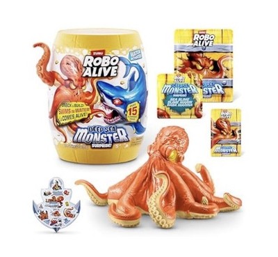 Robo Alive Deep Sea Monster Octopus Pack Surprise Unboxing Slime Action Figure