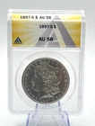 1897 S Morgan Silver Dollar ANACS AU58