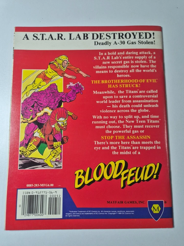 Blood Feud!, DC Heroes, Mayfair Games, VGC - Image 2 of 4