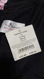 Brand New With Tags Ann Summers Sexy Corset With Lace And See Through Side &Back