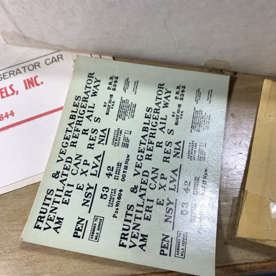 HO Northeastern Scale Models PRR RR2 Reefer Car Vintage | eBay