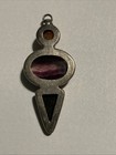 Tourmaline and other Natural Gemstone 925 Sterling Silver Pendant — photo 8