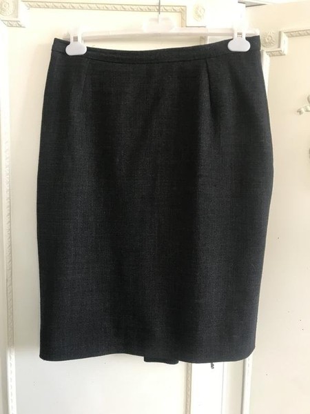 Women Dolce & Gabbana Skirt Grey Wool 38 / M / 46