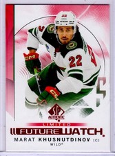2024-25 UD SP Authentic Marat Khusnutdinov Limited Future Watch Card # 124