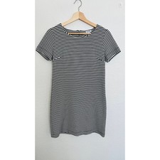 Splendid XS Black & White Striped Dress