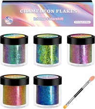 Chameleon Flakes for Epoxy Resin, Intense Color-Shift Pigment for Resin Casti...