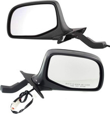 Power Mirrors for Ford F-150 Bronco 1992-1996, Chrome Door Mirrors, Driver Pas