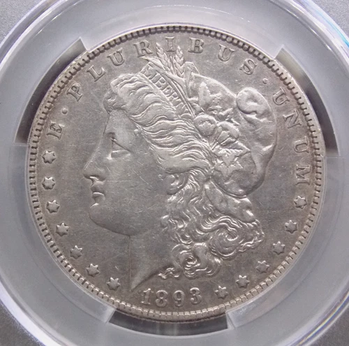 1893 "O" Morgan SILVER Dollar $1 CACG XF Details #453 Extra Fine CAC 🔑KEY🔑
