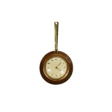 Vintage Copper Frying Pan Wall Clock Excellent Working Condition