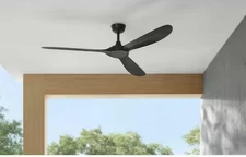 Tager 60 in. Smart Indoor/Outdoor Matte Black with Matte Black Blades Ceiling-C2
