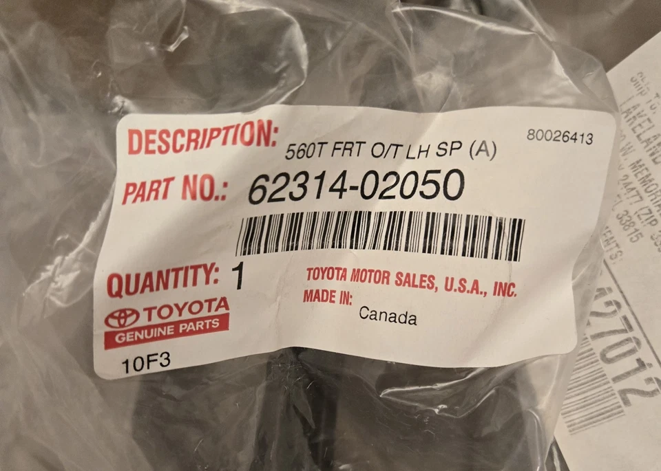 1999 年丰田卡罗拉全 4 门橡胶装饰密封条 — 第 4/4 张图片