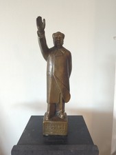 RARE Copper Chairman Mao Statuette Ca. 1966