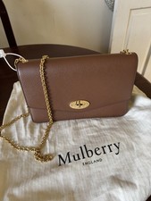 Authentic Mulberry Darley  clutch in oak