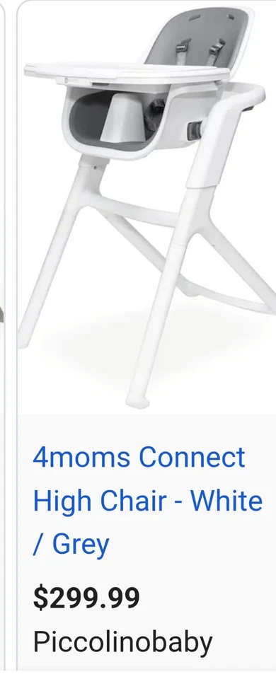 4moms Connect High Chair - White/Gray - Image 3 of 3