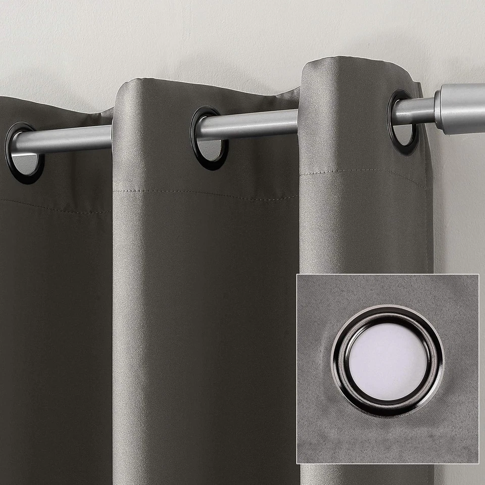 Paquete de 2 Sun Zero Nordic Theater Grade Extreme 100 % 52 W x 84 L (paquete de 2), gris Foto 4 de 4