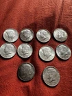 10x 1964 Kennedy Half Dollar Lot - 90% Silver US Coins
