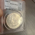 1884-O Morgan Silver Dollar PCGS MS64 Strong Eye Appeal - Bid Now - NICE FIND
