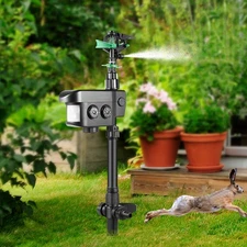 Hydro Critter Blaster Animal Sprinkler Repeller Scarecrow Motion Activated Solar