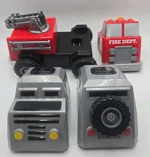 Popular Playthings - Magnetic Build-A-Truck - Fire and Rescue (60402)