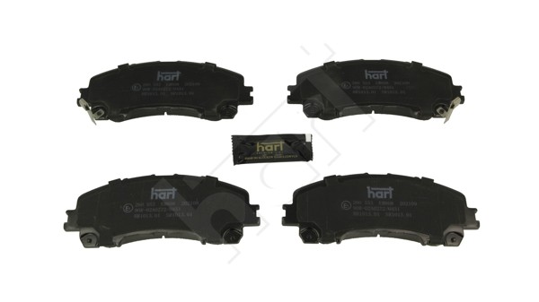 Vorderachse Hart 260 553 Bremsbelagsatz, Scheibenbremse FüR Infiniti,Nissan,Rena-image