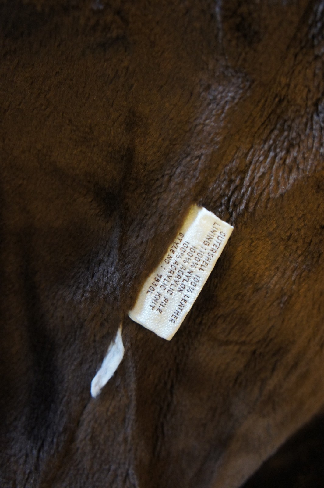 VINTAGE Bermans Genuine Brown Leather Zip Out Lining A-2 Flight Jacket Sz 40L image 10
