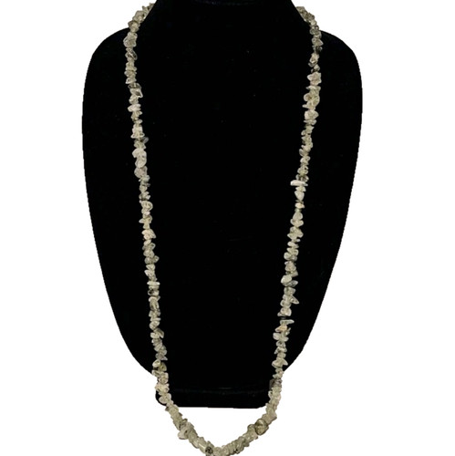 Moss Agate 34" Strand-Necklace or Craft-Stability Abundance Focus Growth Nature