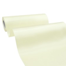 Wide Ivory Satin Ribbon 8 Inch x 25 Yards Solid Fabric Ribbon for Cutting Cer...