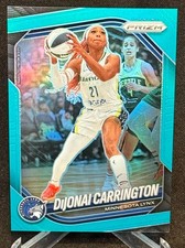 2025 Panini Prizm WNBA DiJonai Carrington #9 Minnesota Lynx Teal Prizm /49