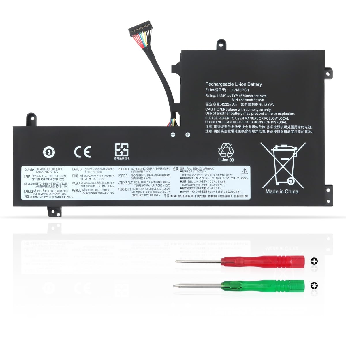 KXRSII L17M3PG1 L17M3PG2 Batteria per Lenovo Legion Y540-15IRH Y530-15ICH (c2q)