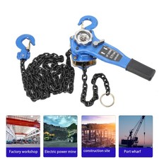 Image of Mini Chain Hoist 0.75T 1650lbs with Web Sling Manual Lever Chain Hoist 10ft Lift