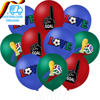 Dazzjoy 18 StüCk Fussball Luftballon, FußBall Luftballon Deko Geburtstag, Luftba