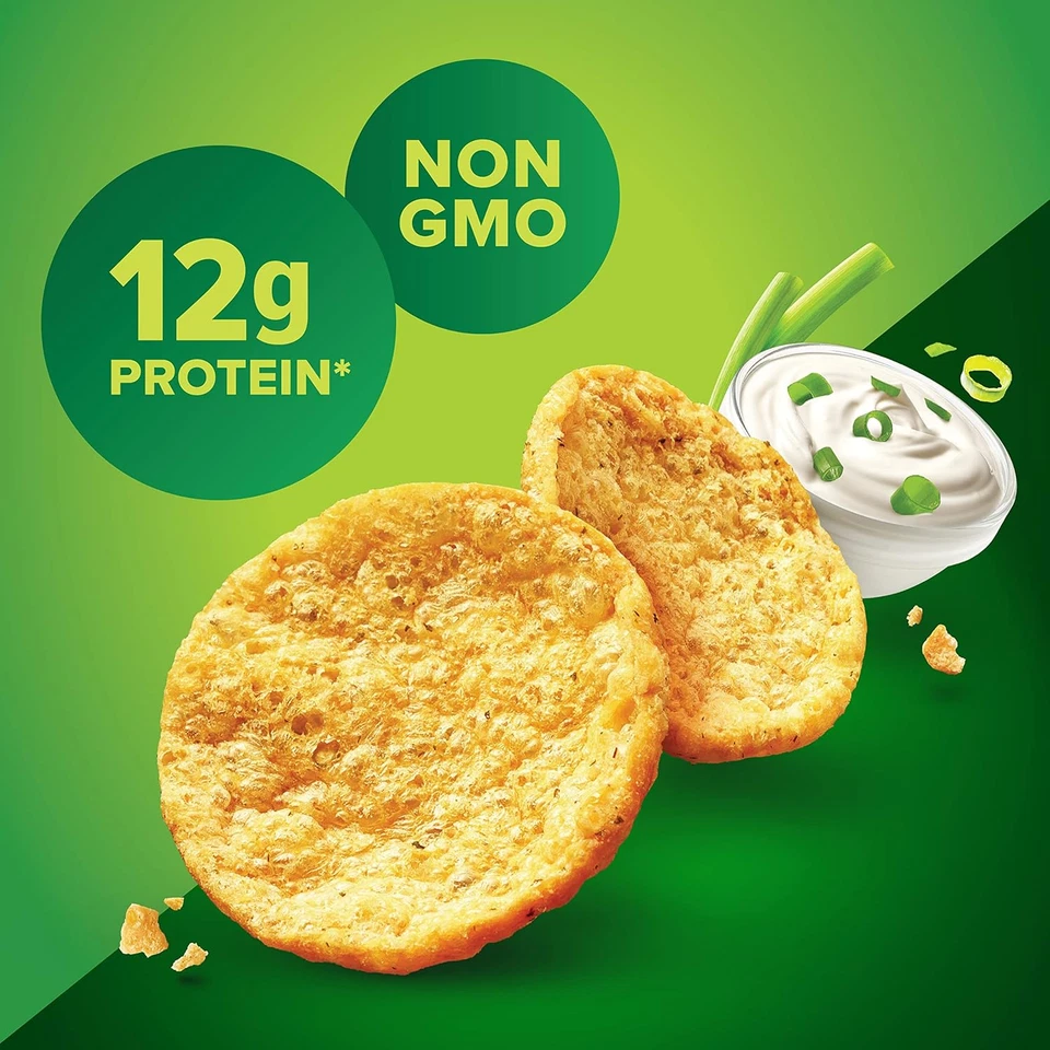 Pure Protein Popped Crisps Sour Cream Onion High Protein Snack 12g Protein 12 Ct - Image 3 of 4