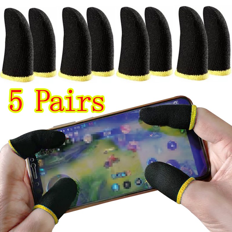 10xScreen For PUBG Gaming Finger Sleeve Game Controller Mobile Sweatproof Gloves