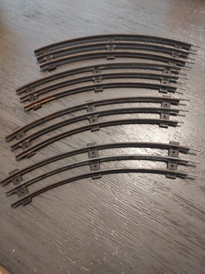 MARX O Gauge Three-Rail Curved Steel Track. Lot of 4. Untested.