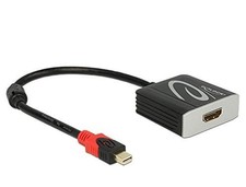 DeLOCK Adaptor Cable Mini DisplayPort 1.2 Male HDMI 2.0 Black 4 K 60Hz Active,