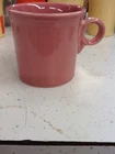 Vintage Original Fiesta Ring Handle Rose Pink Mug Cup Homer Laughlin Fiestaware