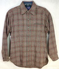 Vintage 60's/70's Pendleton Men's Virgin Wool Flannel Shirt Made in USA Size M