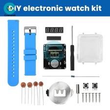 DIY Electronic Kit Red LED Digital Display Watch DIY Soldering Project Practice