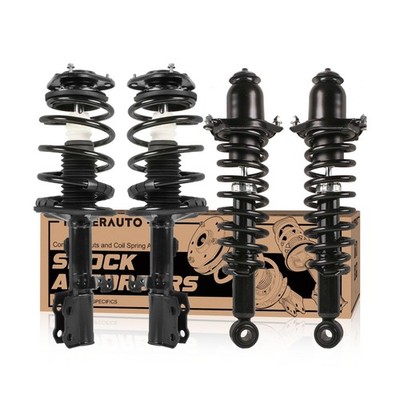 KUIPERAUTO Front and Rear Complete Strut Coil Spring Assembly Compatible for ...