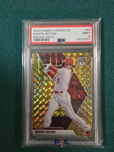 2020 PANINI CHRONICLES MOSAIC #83 SHOHEI OHTANI MOSAIC-GOLD Pop 2 /10