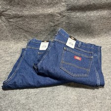 NWT Dickies Men's Industrial Regular Fit Jeans 38x34 2 Pairs CR393RNB