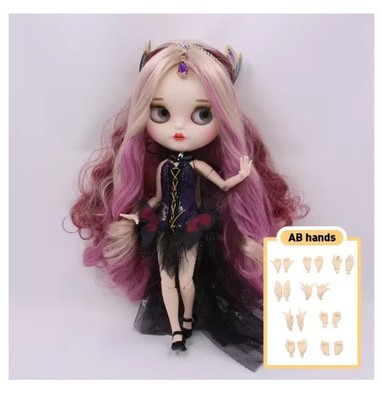 1/6 BJD Blythe Doll 30CM Nude Joint Body Matte Face Elf Ear Doll Clothes Shoes 2