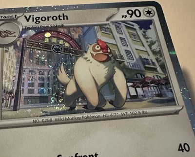 *PERFECT FART SWIRL* Pokémon TCG Scarlet & Violet Vigoroth #161/193 Cosmos Holo