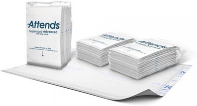 Attends Supersorb Advanced Underpad 30x36'' Dispose Dry-Lock Core Heavy Absorb 60