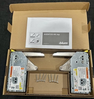 BLUM 22K2900T TIP-ON AVENTOS HK Top Lift Mechanism Stay HINGE & Light Grey Caps