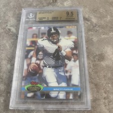 1991 STADIUM CLUB #94 BRETT FARVE FAVRE HOF Beckett 9