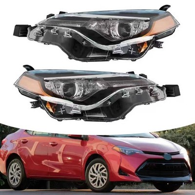 Fits 2017 2018 2019 Toyota Corolla L LE LE Eco Headlights Driver Passenger Side